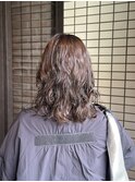 コテ巻き風デジタルパーマ