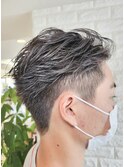 ツーブロックショート