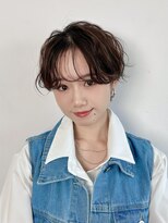 ファルベ(Farbe)&nbsp;ホワイトグレージュミニウルフデジタルパーマチェリーブラウン