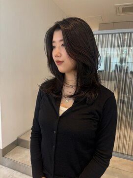 シティーバイローウェ 表参道(City/louwe) ミディアムレイヤー/暗髪