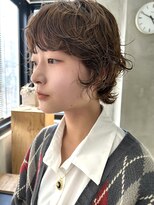 テトヘアー(teto hair) ウルフショートパーマ くるくるウェーブ ニュアンスくせ毛風