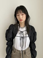 エイチ 天神橋(H)&nbsp;40代50代ホワイトグレージュミニウルフタッセルボブハイライト