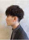 メンズマッシュ強めツイストスパイラルパーママッシュパーマ