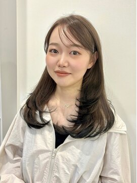 サロウィン 岡山店(SALOWIN) ニュアンスカラー大人ガーリーフェミニンロング