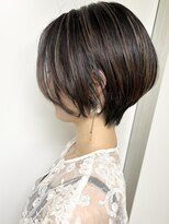 モリオフロムロンドン 原宿本店(morio from London) 【morio原宿】ショートボブハイライトベージュカラー