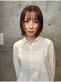 レッドブラウン/レイヤーボブ