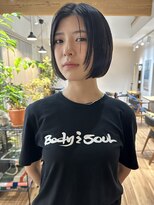 ヘイデイズ(HEY DAYS)&nbsp;ナチュラルボブミニボブ黒髪ショート顔まわりレイヤー