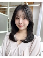 アフロート ディル(AFLOAT D'L)&nbsp;小顔に見えるレイヤーと透明感カラーで垢抜けヘア