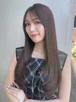 エアー 青山(AIR) 透明感カラーアッシュグレージュレイヤーカット髪質改善韓国