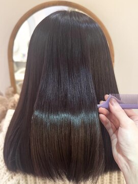 アンド ラ ブランシュ(&.La Blanche) 暗めカラー/ミディアムヘア/デザインカラー/縮毛矯正