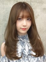 モク 立川(moc)&nbsp;韓国風レイヤーカットブリーチダブルカラー前髪