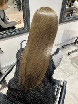 ノエル 池袋店(noel) 【noel】manami×ブリーチなし　ミルクティーベージュ