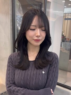 ロンドシエル 横浜(Lond ciel) オリーブグレー/レイヤーカット/黒髪/マロンベージュ/横浜