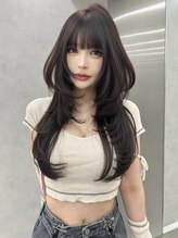 アイヴァン(AIVAN) ロングレイヤー/レイヤーカット/ハッシュカット/韓国ヘア ll