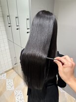 イオエ 西梅田(ioe) ブリーチなしカラー/髪質改善/ミルクティーベージュ/顔へア