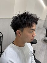 ビカムメンズヘアー 栄店(become men's hair)&nbsp;無造作スパイキーパーマ