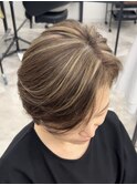 白髪ぼかしコントラストハイライト