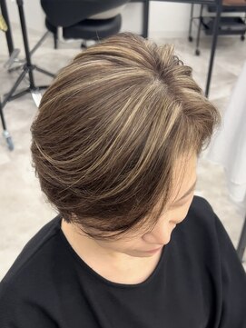 シーバイスリー 綱島(C×3) 白髪ぼかしコントラストハイライト