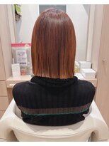 コーエン(cowen) 大人かわいい☆王道スタイル!切りっぱなしボブ♪ボルドーカラー