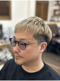 ツートーンカラー × メンズショート