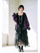 コートフィールエー(CO_T feel.a) 大人可愛い×黒髪ニュアンスボブ*シースルーバングで透明感