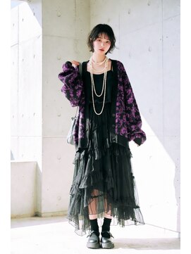 コートフィールエー(CO_T feel.a) 大人可愛い×黒髪ニュアンスボブ*シースルーバングで透明感
