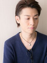 グルーミングサロン バーバー キャッスル 北浦和西口(Grooming salon Barber Castle)&nbsp;伸ばしかけオールバックダークアッシュフェードスタイルY北浦和