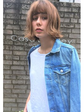 リマ(RIMA) 【RIMA】 外国人風☆クセ毛風なフレンチ質感ボブ