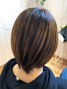 ラティオ(rAtioism)の写真/髪が伸びても目立ちにくく馴染みも抜群。頭皮・髪に優しくお肌の弱い方にも◎こだわりの薬剤を使用◎