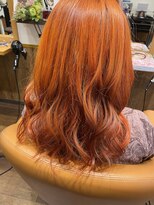 ヘアースタジオ ビームス 西江井ヶ島店(Hair Studio BEAMS)&nbsp;オレンジカラー