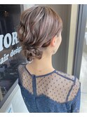 シニヨンスタイル/結婚式/二次会/お呼ばれ/大人女子