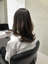 ジーナ 梅田(Zina)&nbsp;大人ボブ_セシルカットココアブラウンフリンジウェーブ03