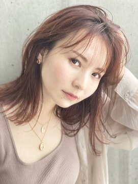 エス ヘアメイク スペース(es hair make space) ミディボブテラコッタ