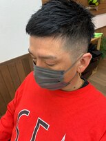 ヘアーサロン プアメリア(Puamelia)&nbsp;30代40代黒髪暗髪カジュアルメンズカットフェードスタイル