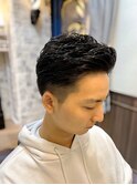 ツーブロ/かき上げ<理容室>[メンズ/シェービング/床屋/上野]