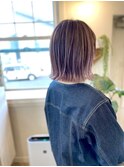 バレイヤージュ  ビンクバイオレット