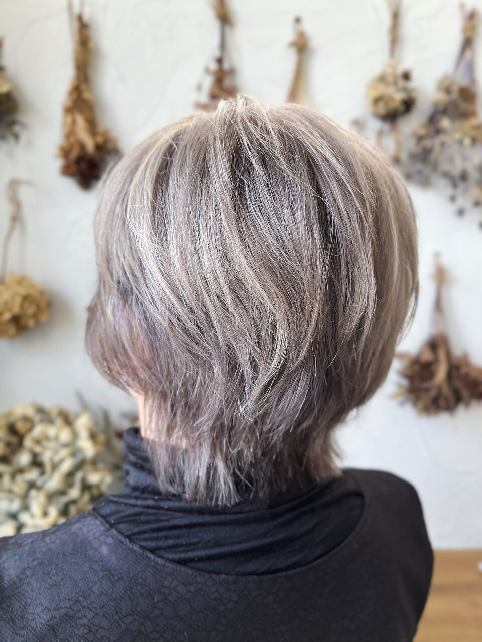 大きいサイズ レディース ファー切り替えフリンジポンチョ sn