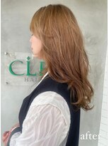 ヘアサロン クリア(hair salon CLEAR) レイヤーカット×ミルクティーベージュ