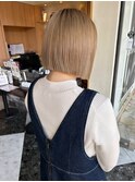 切りっぱなしボブ/ケアブリーチ
