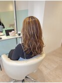 ハイライト×セミロング