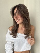 外国人風ハイライトオリーブグレージュ
