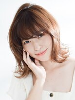 ヘアークリアー 川口鳩ケ谷&nbsp;ミルクベージュの外ハネスタイル