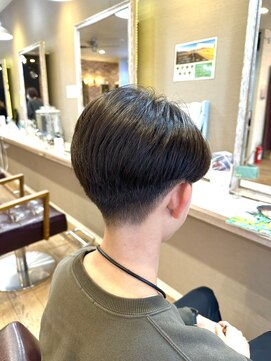 ヘアーメイクロージー 八軒店 (HAIR MAKE ROSY) ツイストスパイラルパーマツーブロックマッシュメッシュフェード