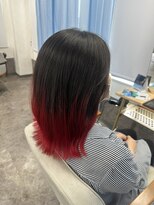 テーラヘアー 東金店(TELA HAIR)&nbsp;グラデーションカラー×レッド【TELAHAIR 東金】