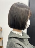 小顔タッセルボブ×似合わせカット[ボブ/縮毛矯正/丸型卵型】