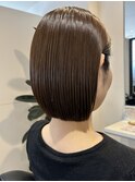 20代30代40代髪質改善カラーアッシュベージュ艶感ストレート