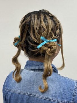 アールエーサロンモノクロ 秋葉原(RA SALON モノクロ) あみこみくらげヘア