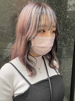 ダブルカラーブリーチカラーインナーカラー髪質改善ストレート