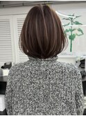 ハイライトバレイヤージュダブルカラーケアブリーチ