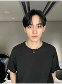 コンマバング/センターパート/韓国メンズヘア/20代30代